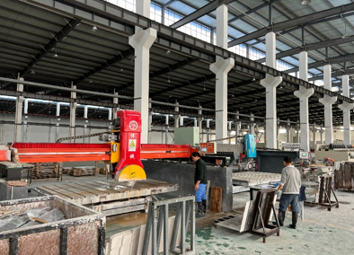 Precision marble cutting process at MIYURO